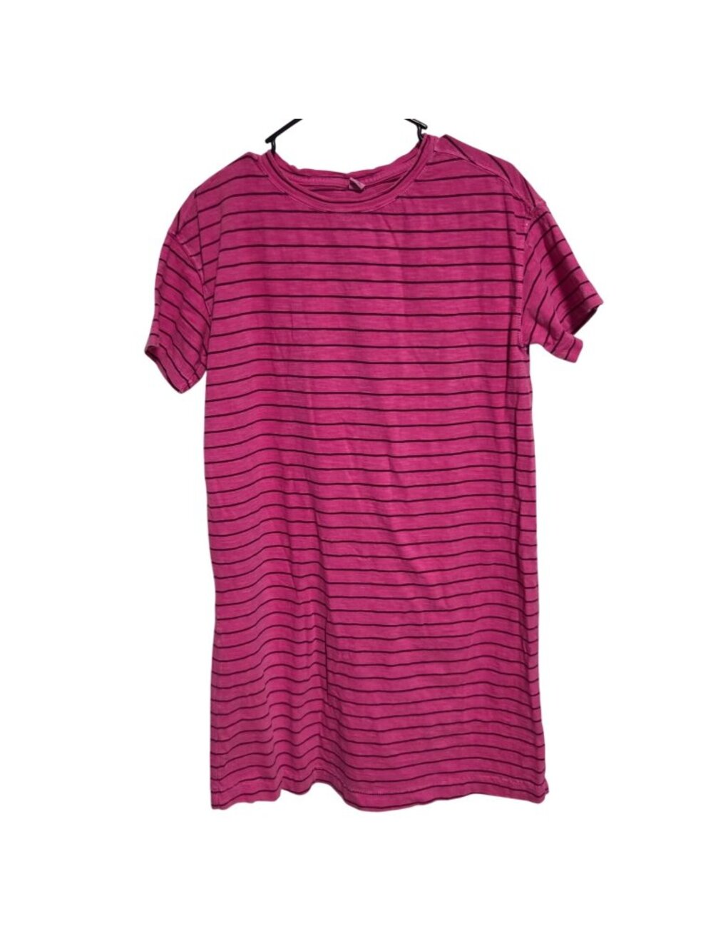 Old Navy T-Shirt Dress Size Small Pink Black Striped Casual Lightweight Summer